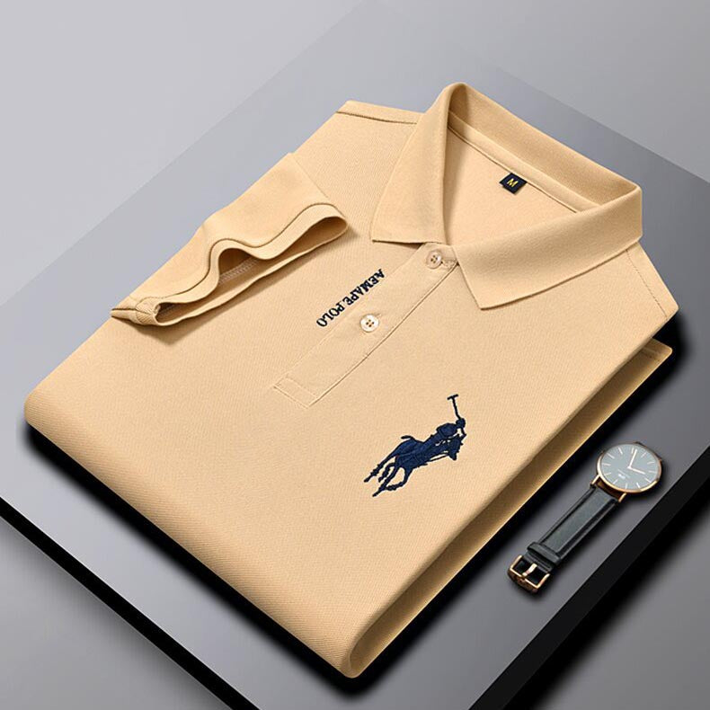 مطرز طية صدر السترة قميص بولو جديد للتنفس2025-【اشترِ 1 واحصل على 1 مجانًا】