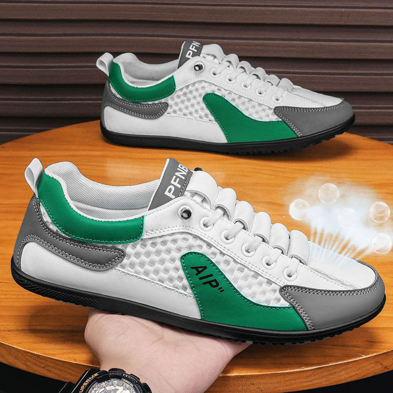 Breathable mesh fashionable versatile men's shoes