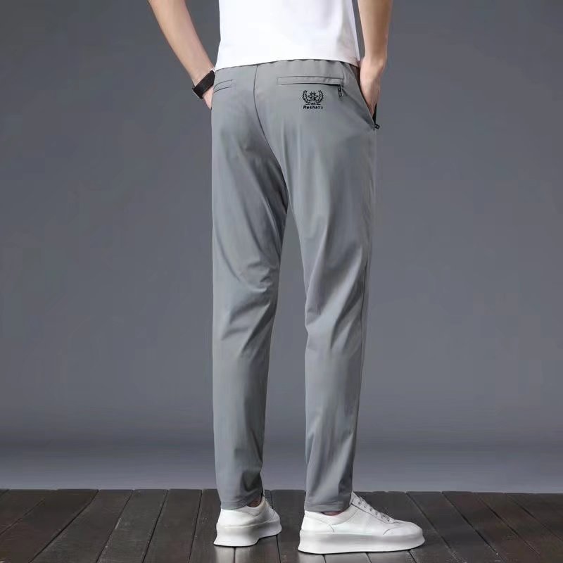 【اشتري واحدة واحصل على واحدة مجانا】Summer ice silk sports men's casual trousers
