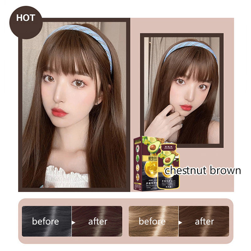 【شراء واحدة والحصول على اثنين مجانا】Avocado plant extract hair dye