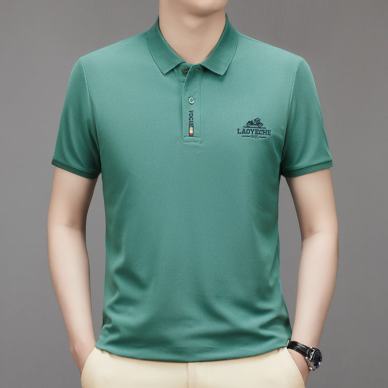 2024 summer men's embroidered polo shirt