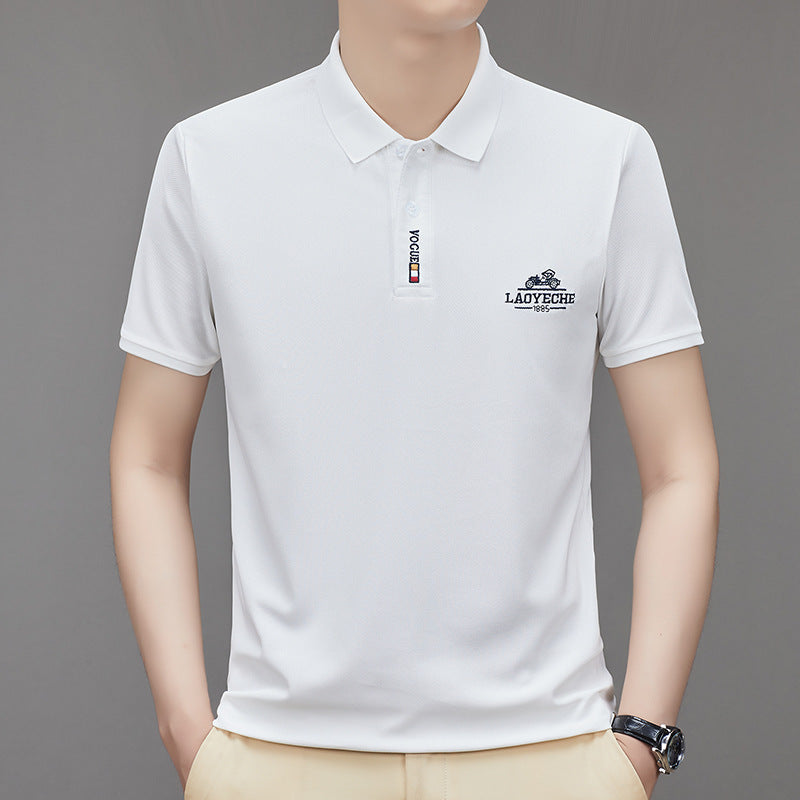 2024 summer men's embroidered polo shirt