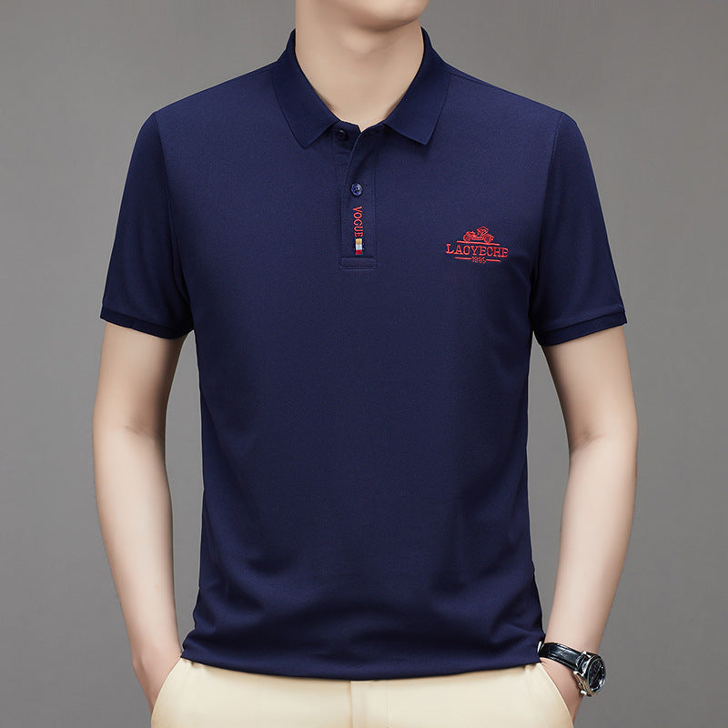 2024 summer men's embroidered polo shirt