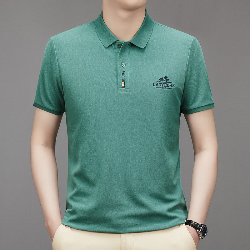 2024 summer men's embroidered polo shirt