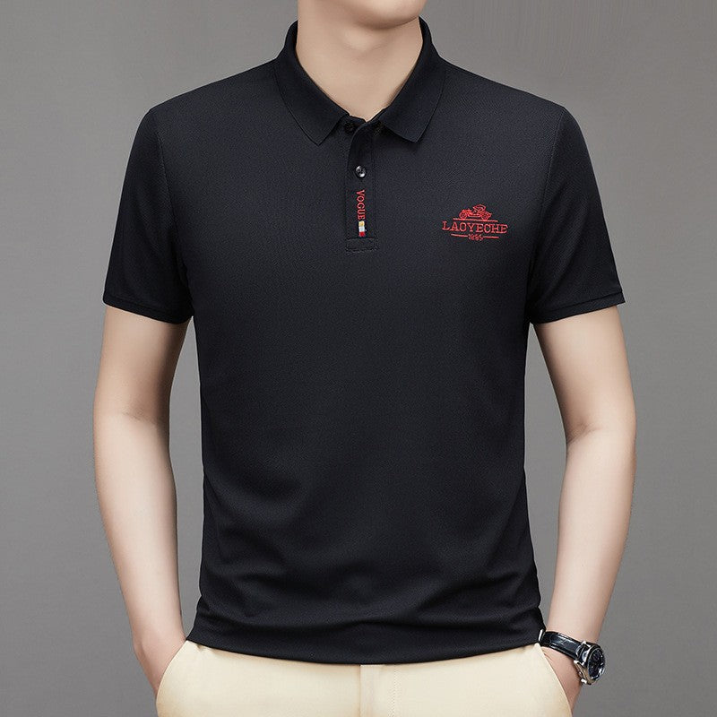 2024 summer men's embroidered polo shirt