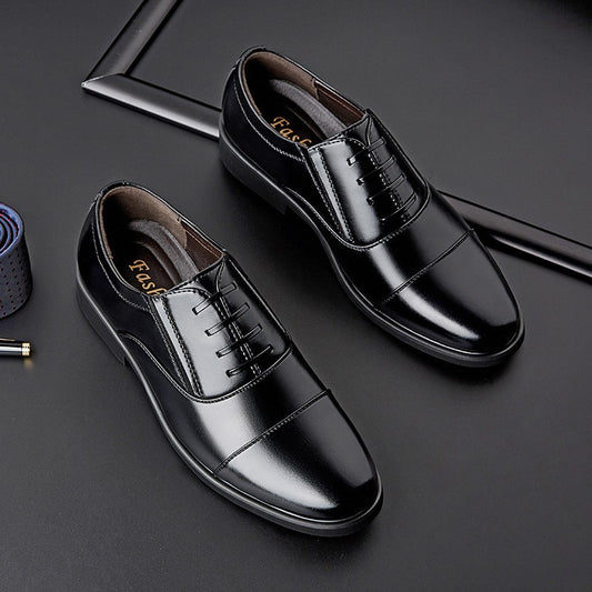 2025 Summer Patent Leather Business Formal Leather Shoes