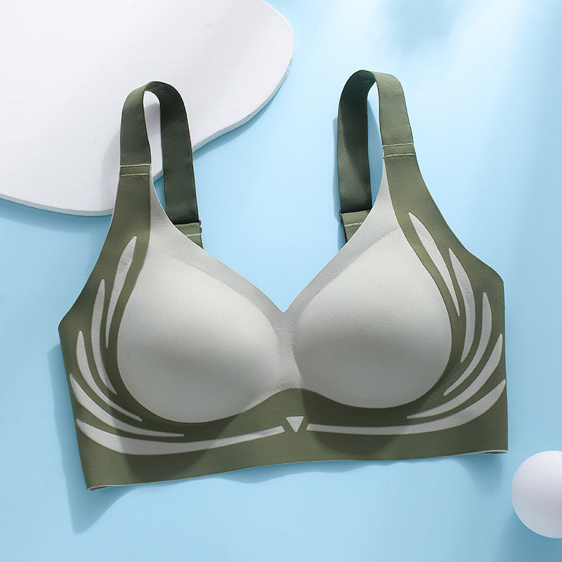 Adjustable push-up anti-sagging anti-shock fixed cup bra