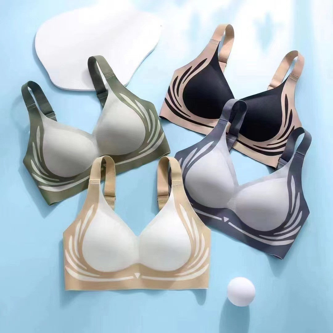 Adjustable push-up anti-sagging anti-shock fixed cup bra