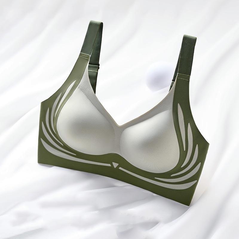 Adjustable push-up anti-sagging anti-shock fixed cup bra