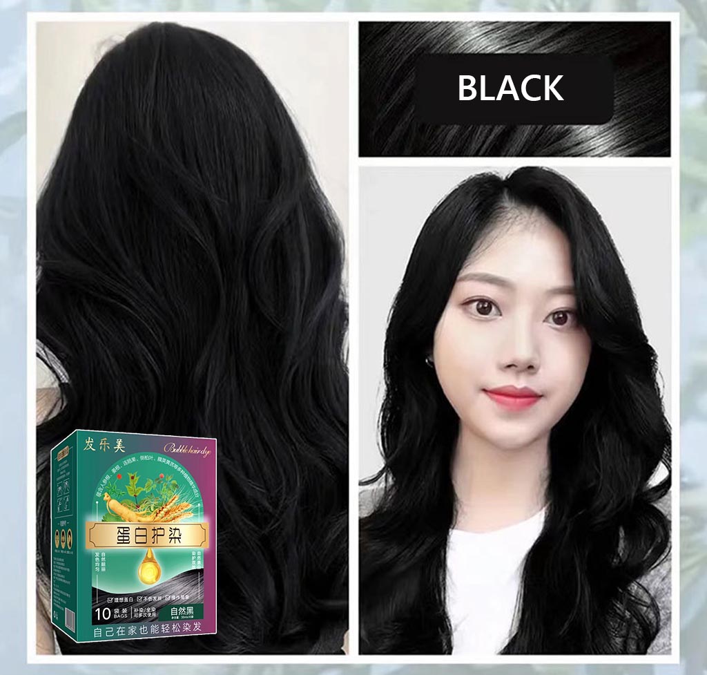 Bag hair dye plant extract protein protective dye cream【buy 1 get 1 free】