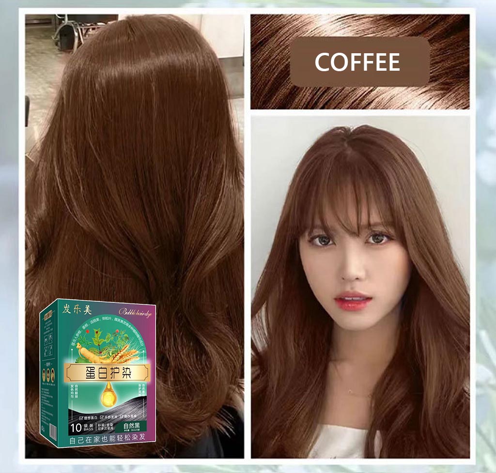 Bag hair dye plant extract protein protective dye cream【buy 1 get 1 free】
