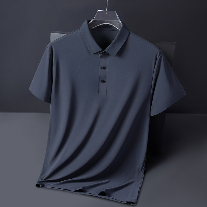 ae640-Men's summer ice silk casual T-shirt