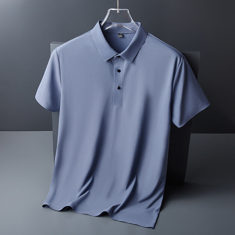 ae640-Men's summer ice silk casual T-shirt
