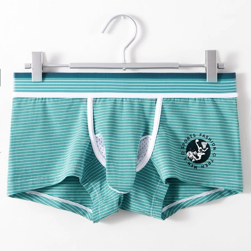 2025 Breathable Fashion Striped Men's Boxer Briefs