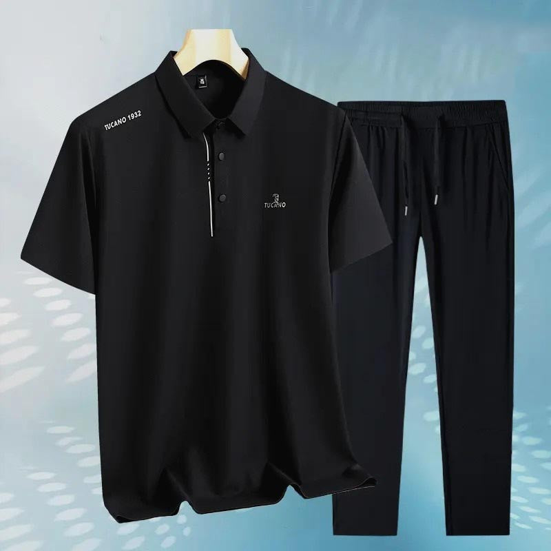 Breathable, skin-friendly, quick-drying POLO shirt loose suit