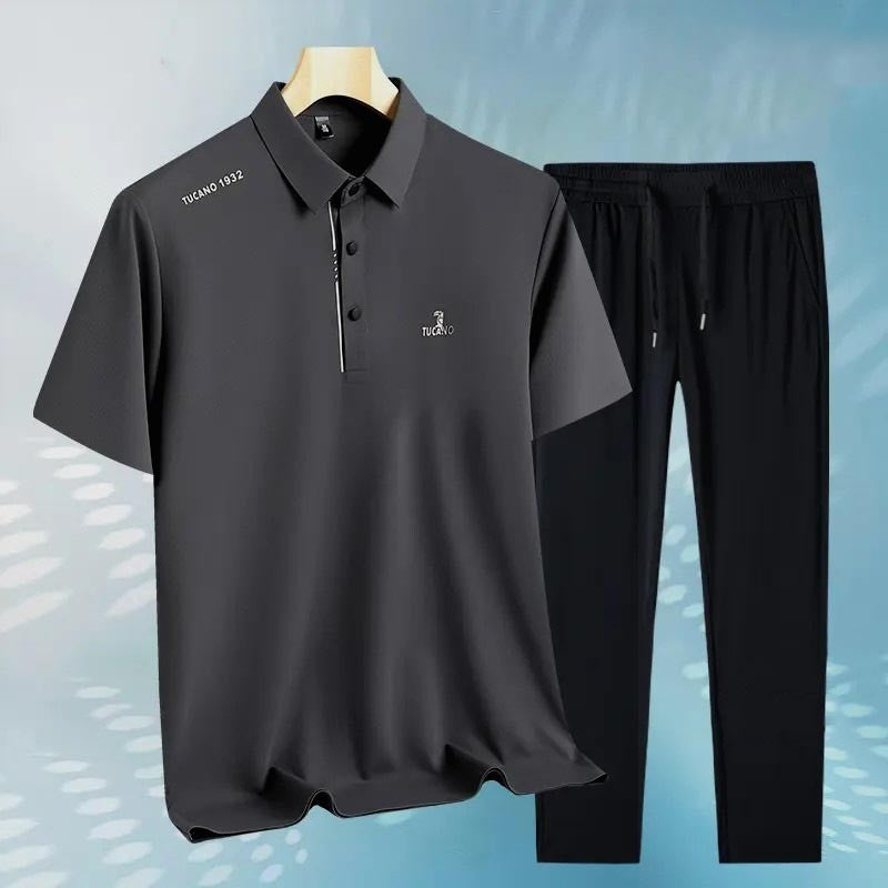 Breathable, skin-friendly, quick-drying POLO shirt loose suit