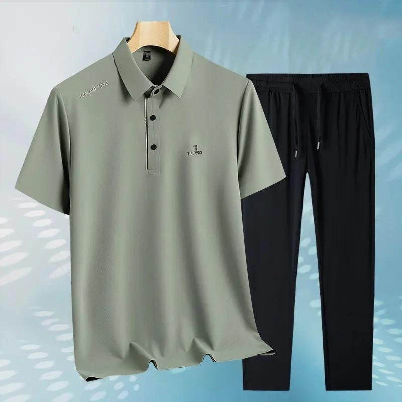 Breathable, skin-friendly, quick-drying POLO shirt loose suit