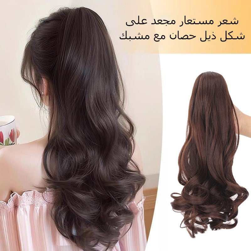 Big wave curly wig ponytail