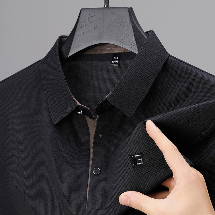 2025 Men's ice silk short-sleeved T-shirt