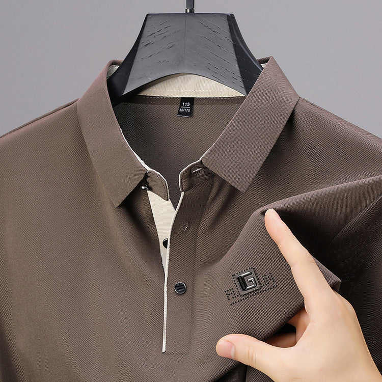 2025 Men's ice silk short-sleeved T-shirt