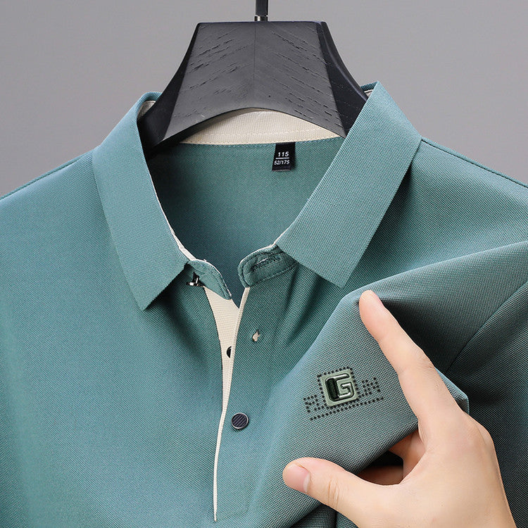 2025 Men's ice silk short-sleeved T-shirt