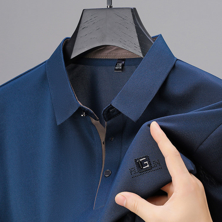 2025 Men's ice silk short-sleeved T-shirt