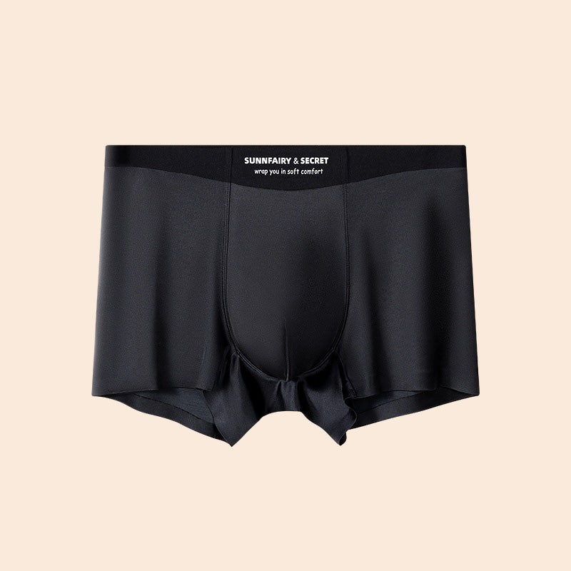 2025 Light luxury satin soft silky breathable men's ice silk underwear
