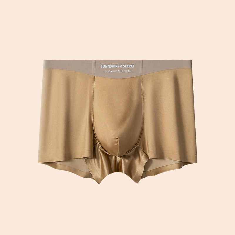2025 Light luxury satin soft silky breathable men's ice silk underwear