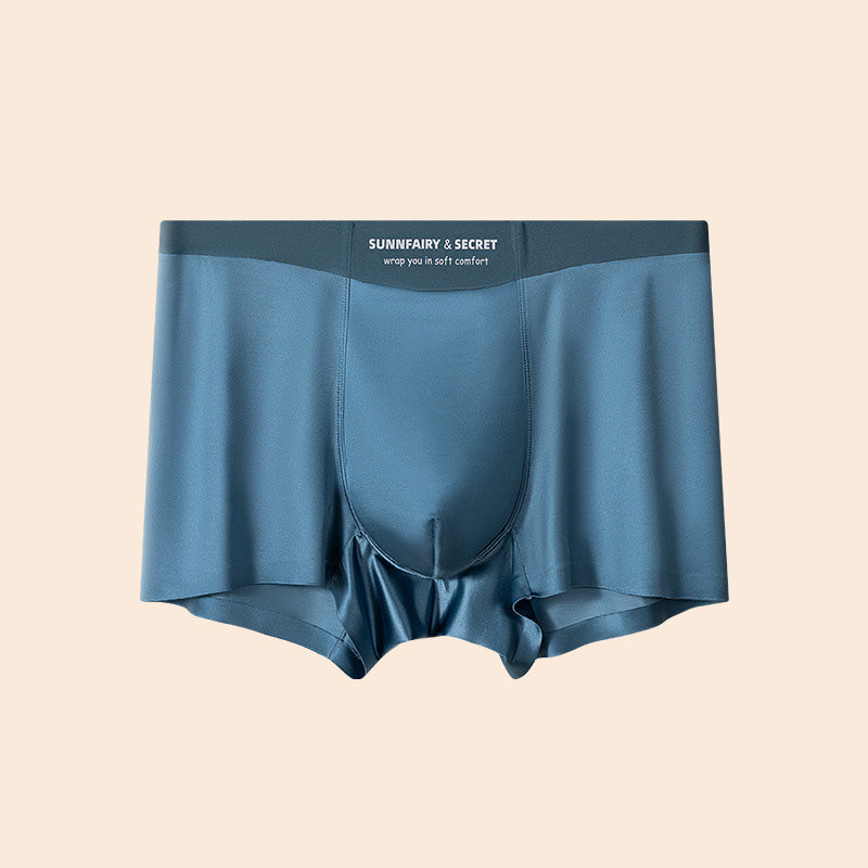 2025 Light luxury satin soft silky breathable men's ice silk underwear