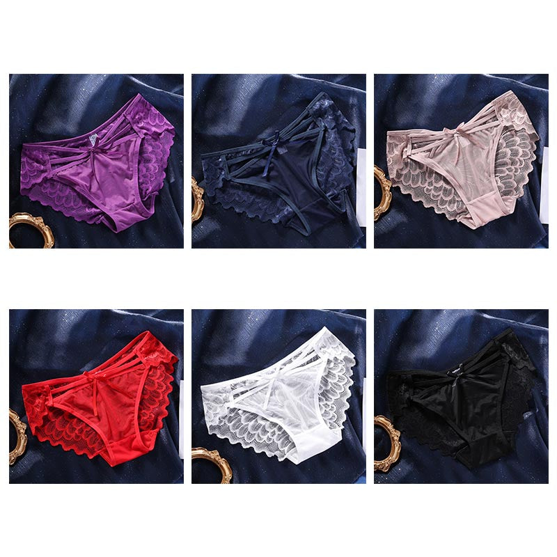 ae858-Ladies summer quick-drying breathable lace panties