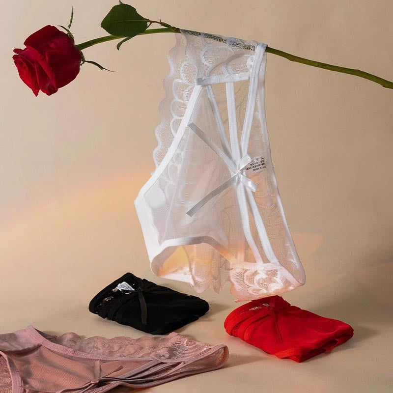 ae858-Ladies summer quick-drying breathable lace panties