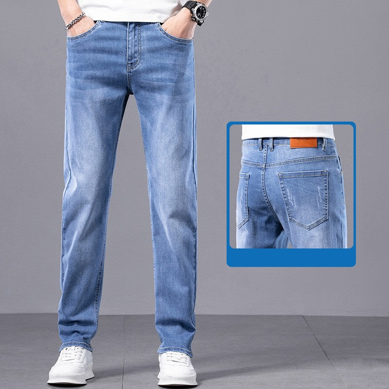 2025 Men's summer slim straight jeans