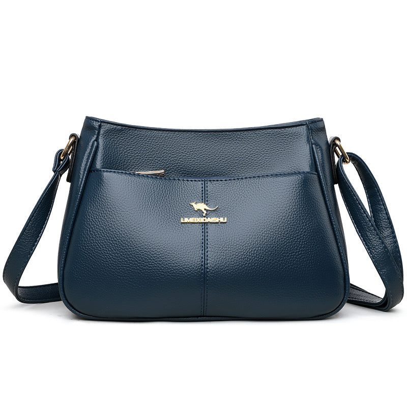 zp732-Women's simple large capacity shoulder messenger bag