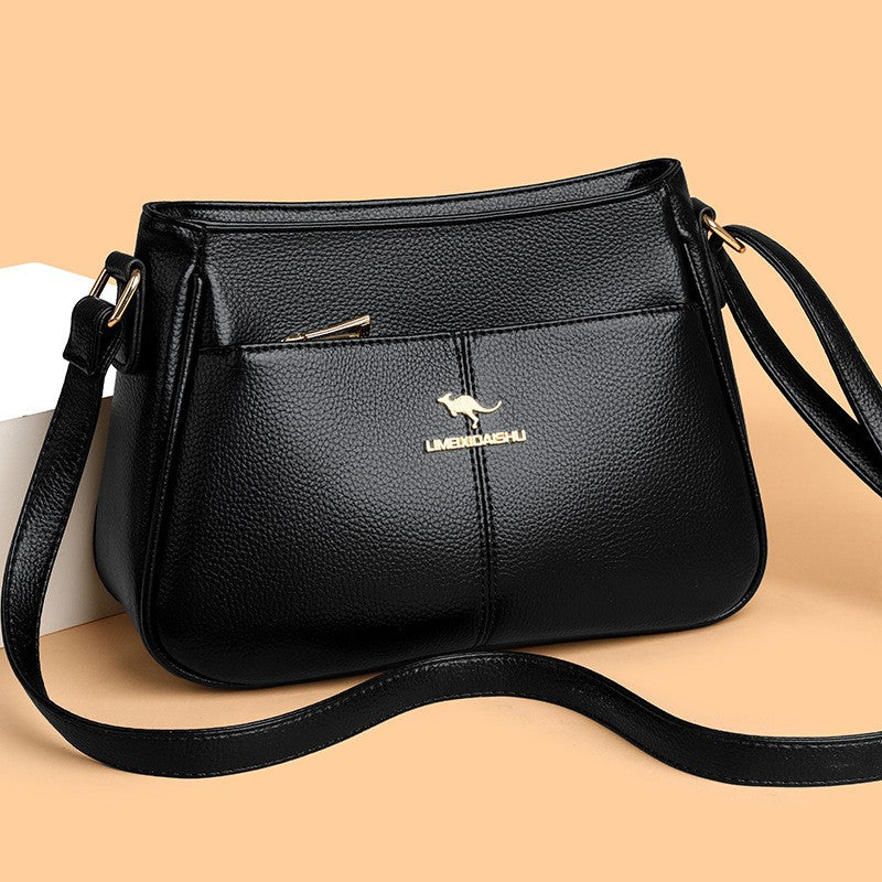 zp732-Women's simple large capacity shoulder messenger bag