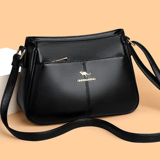 zp732-Women's simple large capacity shoulder messenger bag