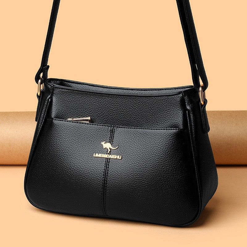 zp732-Women's simple large capacity shoulder messenger bag