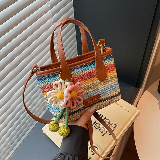 zp733-Summer Rainbow Simple Cute Style Shoulder Bag
