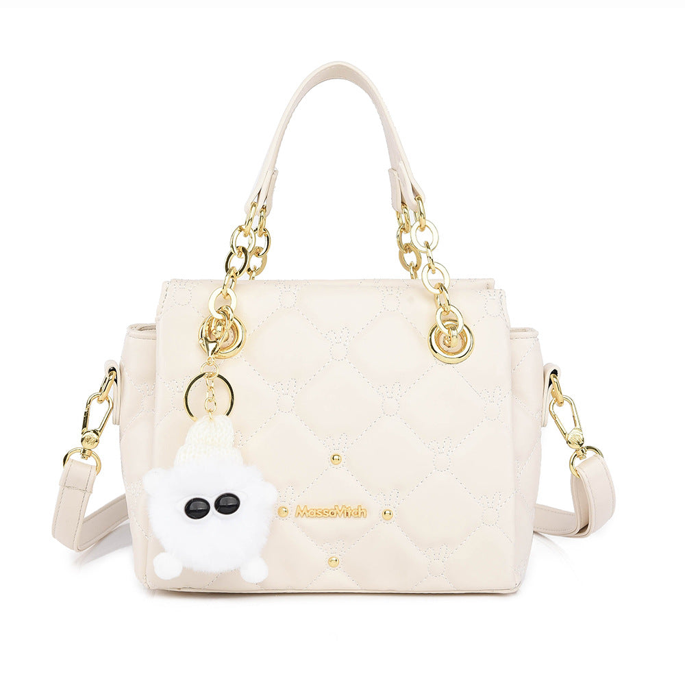 zp735-Small Chanel style light luxury women's backpack