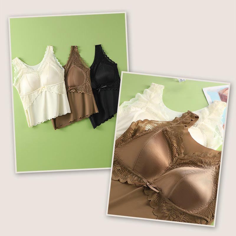 zp736-Women's light luxury lace bra with bra pads