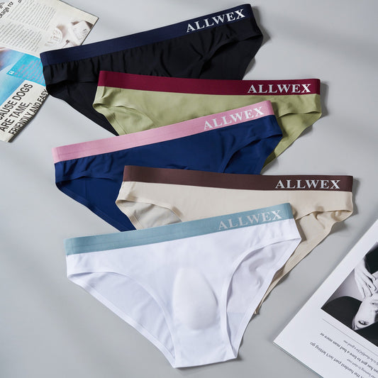 ah36-Men's ice silk seamless breathable briefs