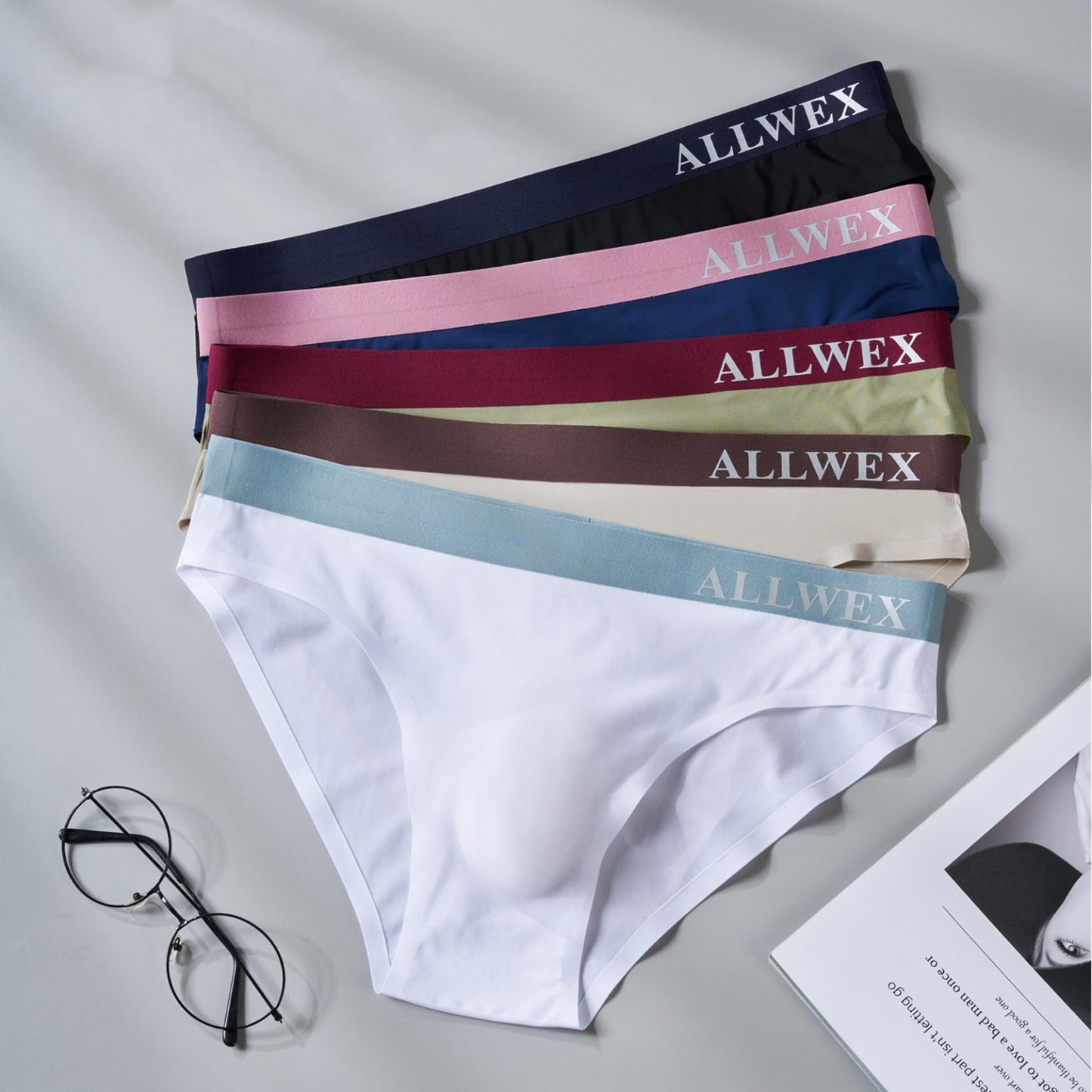 ah36-Men's ice silk seamless breathable briefs