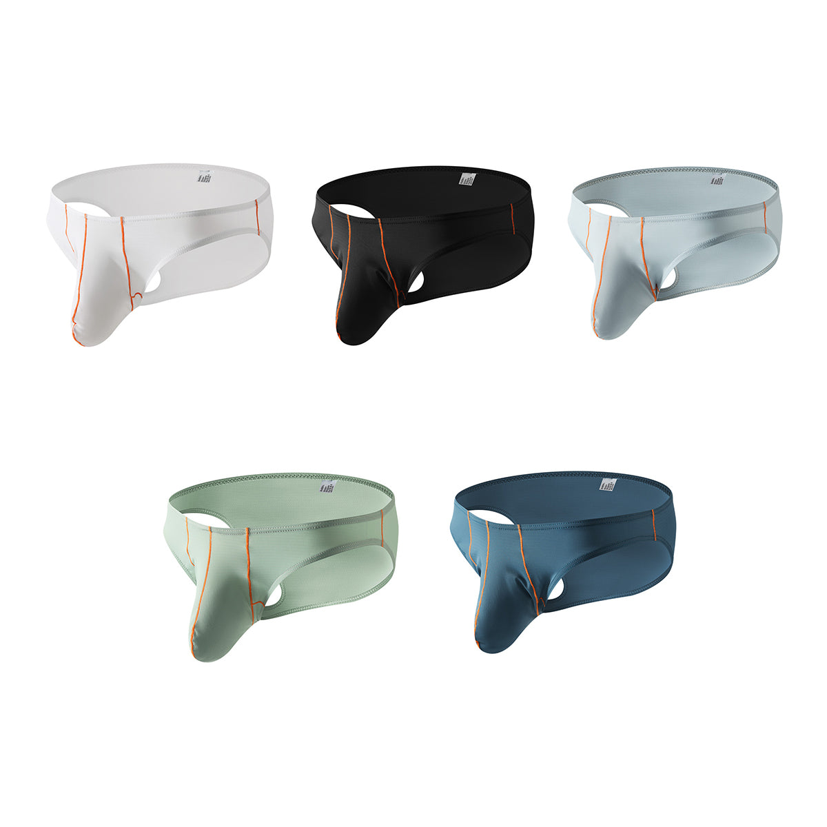 ah44-Men's thin ice silk low waist underwear