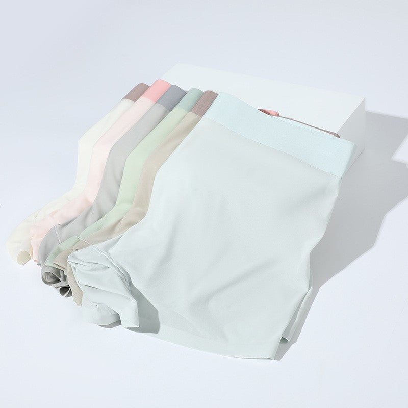 ah47-Men's summer ultra-thin ice silk boxer briefs